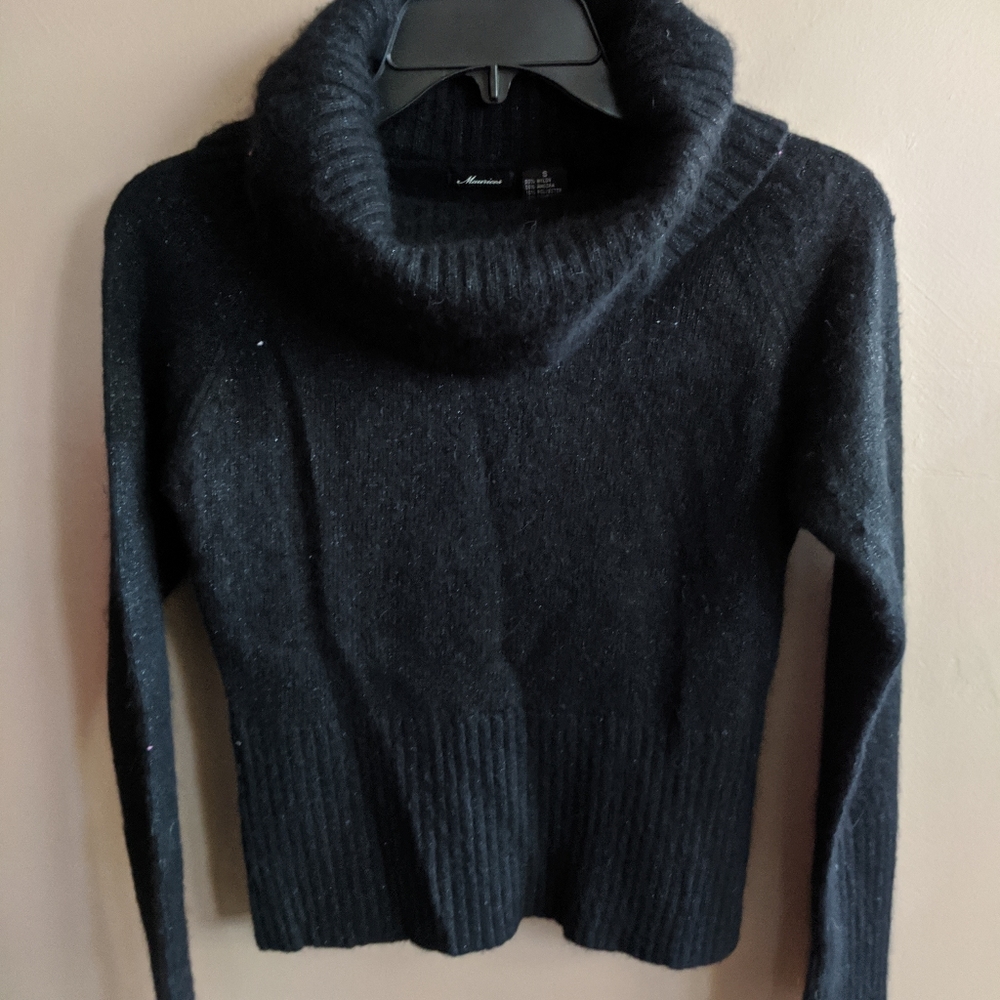 Maurice's Black Cowl Neck Sweater
